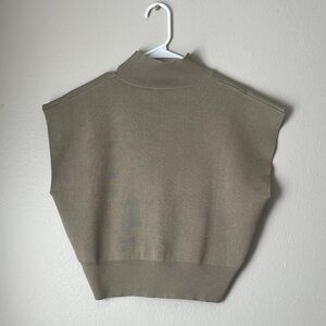 Commense Olive Cowl Neck Sweater